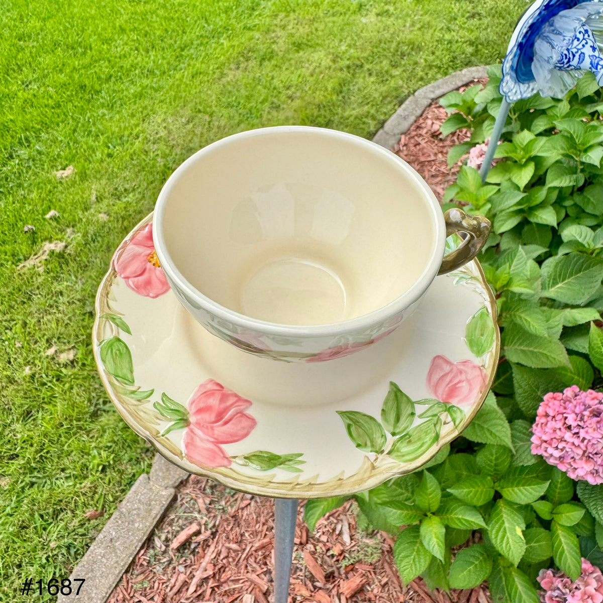 Vintage Rose Bird Feeder (#1687)