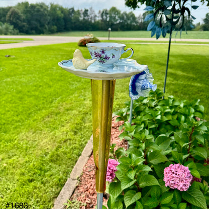 Violet Tea Time Bird Feeder (#1683)