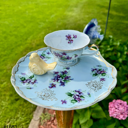 Violet Tea Time Bird Feeder (#1683)