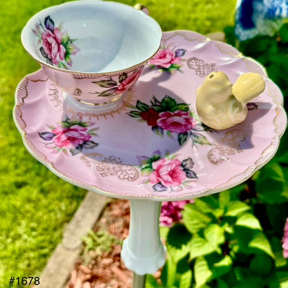 Rosebud Tea Party Bird Feeder (#1678)