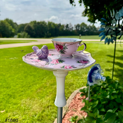 Rose Tea Time Bird Feeder (#1680)
