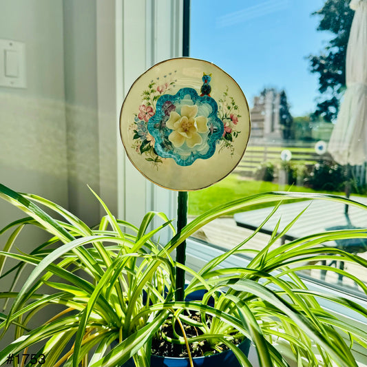 White/Blue Mini with Owl (#1753)