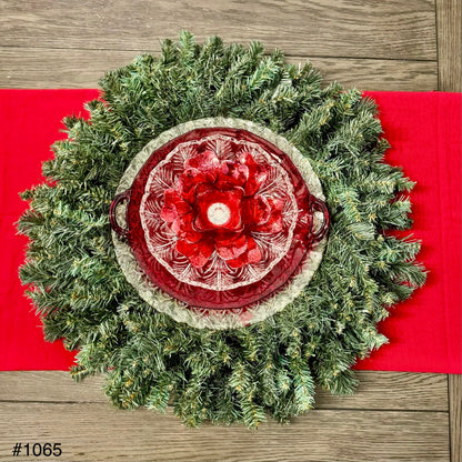 Red/Gold Christmas Centerpiece (#1065)