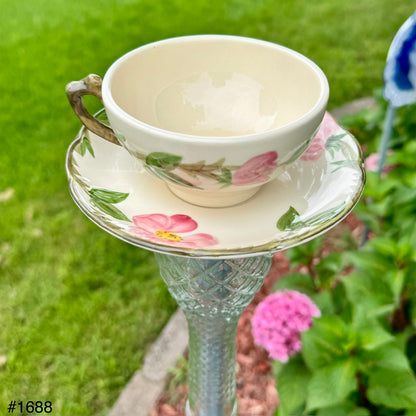 Grandma’s Rose Garden Bird Feeder (#1688)