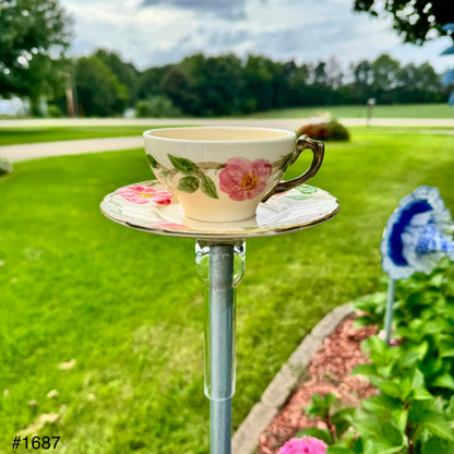 Vintage Rose Bird Feeder (#1687)