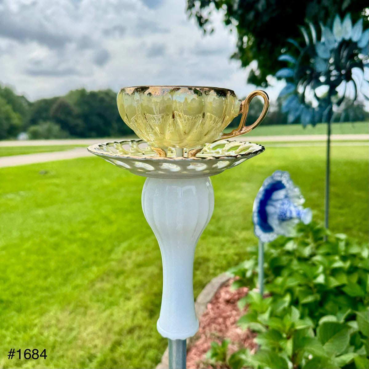 Sunny Tea Party Bird Feeder (#1684)