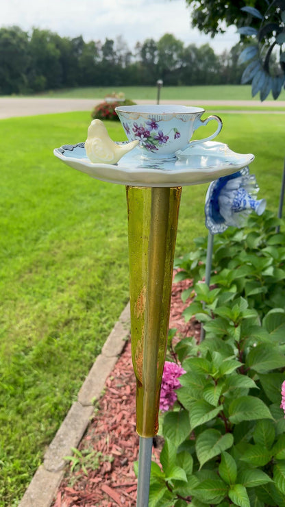 Violet Tea Time Bird Feeder (#1683)
