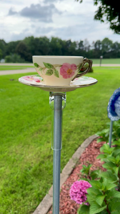 Vintage Rose Bird Feeder (#1687)