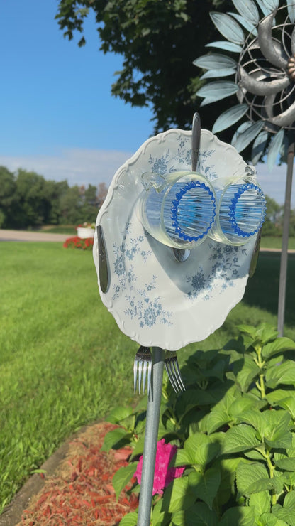 Blue Blossom Owl